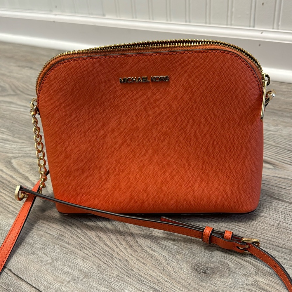 Michael Kors orange crossbody